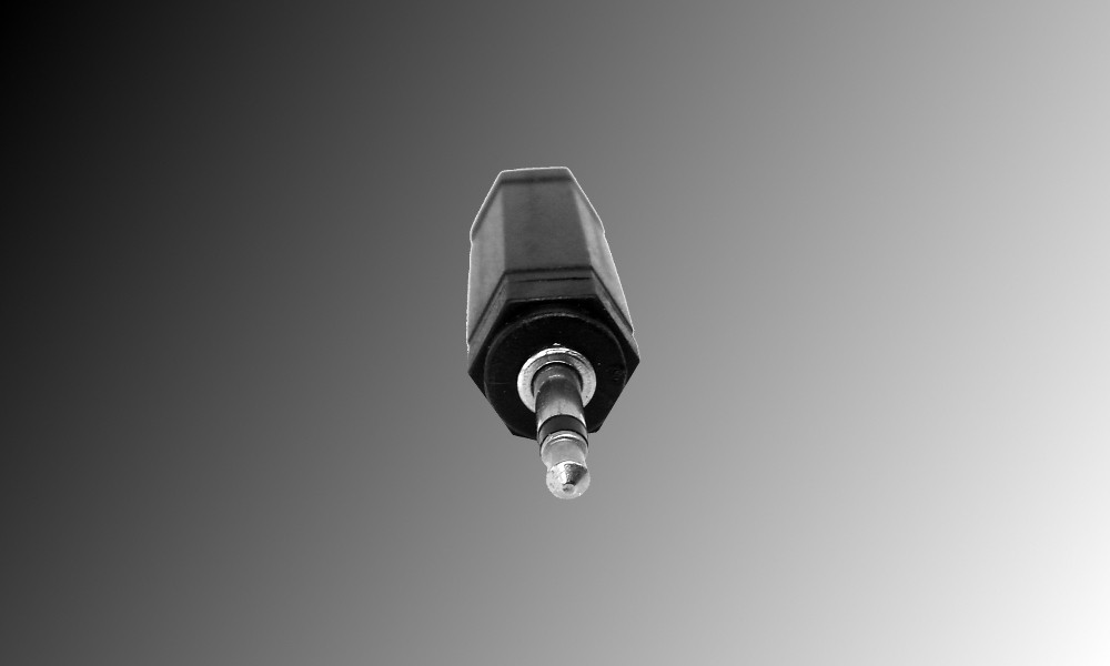 PROJECT Adapter 1 x Mono Jackbuchse 6.3mm - 1 x Mono Minijackstecker 3.5mm