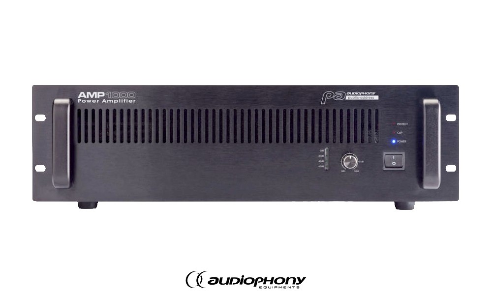 AUDIOPHONY AMP1000 1-Kanal Endstufe 1000W - 70V/100V/4Ω