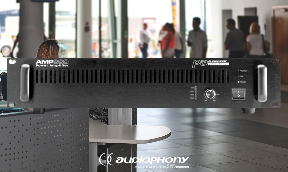 AUDIOPHONY AMP660 1-Kanal Endstufe 660W - 70V/100V/4Ω