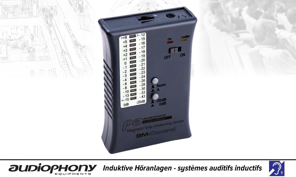 AUDIOPHONY BM-CONTROL Mobiles Induktionsschleifen-Messgerät
