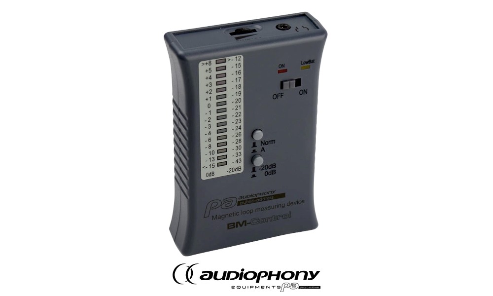 AUDIOPHONY BM-CONTROL Messgerät für Kalibrierung, Funktion, Messung von Induktions-Anlagen