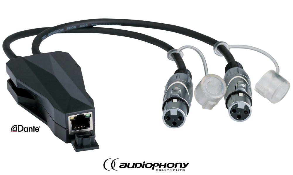 AUDIOPHONY CONVD2IN DANTE® Konverter - 2 Audio In/Dante out