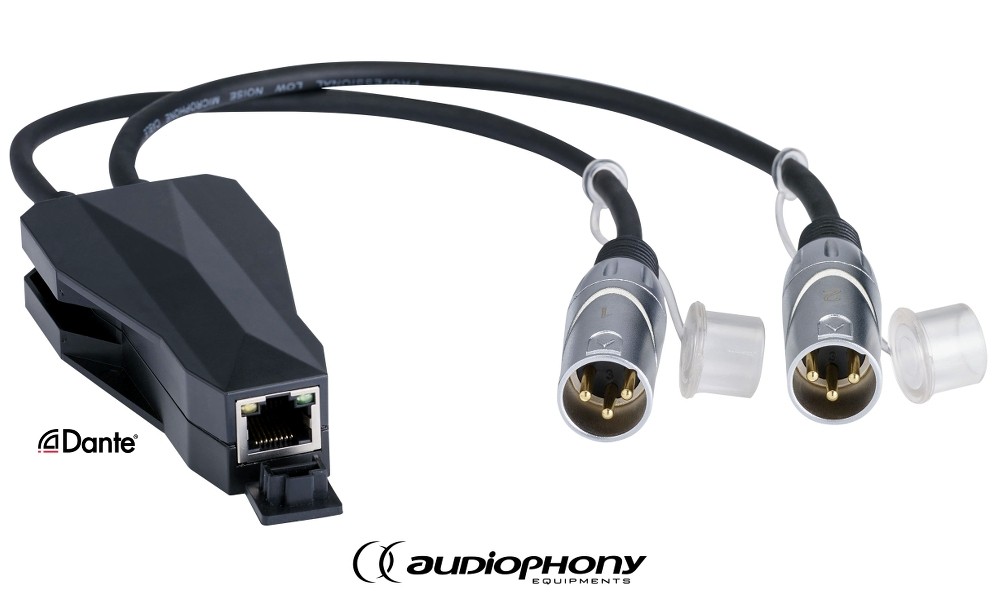 AUDIOPHONY CONVD2OUT DANTE® Konverter - Dante In/2 Audio out