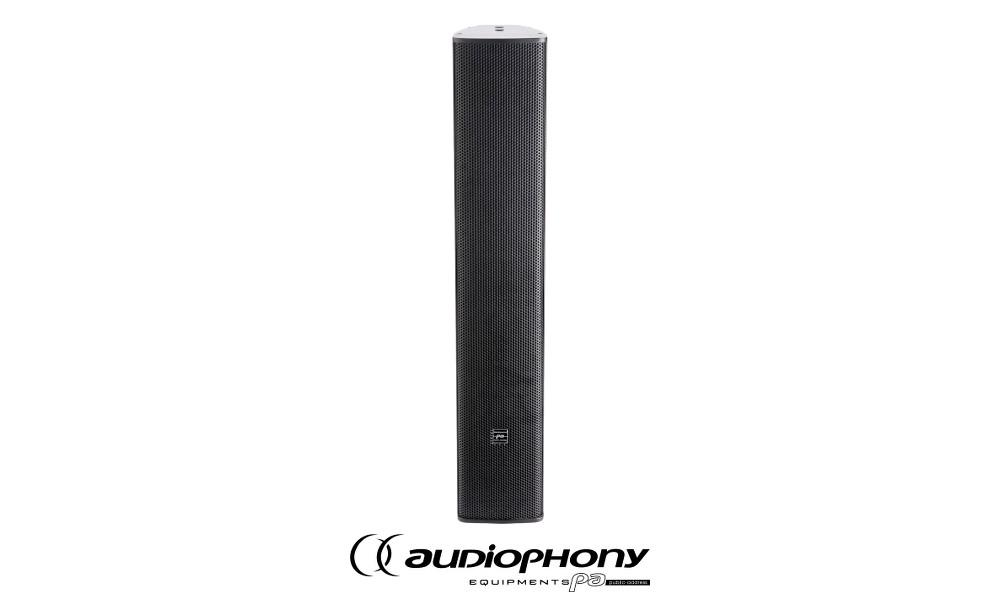 AUDIOPHONY EXTLine134B Passiv Säulenlautsprecher schwarz 130W, 8Ω/100V, IP56