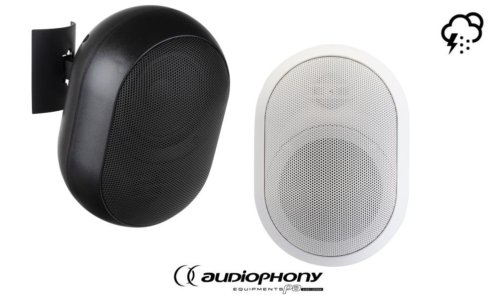 AUDIOPHONY JAVA315 Passiv 2-Weg Lautsprecher 15W RMS 16Ω, Hi-Z/100V, IP55, pro Paar