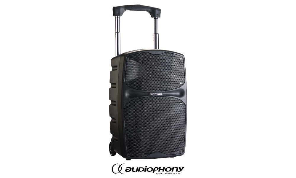AUDIOPHONY RACER120evo Portables PA-System 120W RMS, Mixer, USB, Bluetooth, TWS