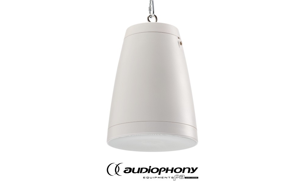 AUDIOPHONY SHP550W Decken-Hänge-Lautsprecher weiss, 2-Weg-System 50W, 8Ω/70V/100V