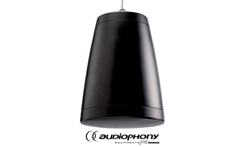 AUDIOPHONY SHP880B Decken-Hänge-Lautsprecher schwarz, 2-Weg-System 80W, 8Ω/70V/100V