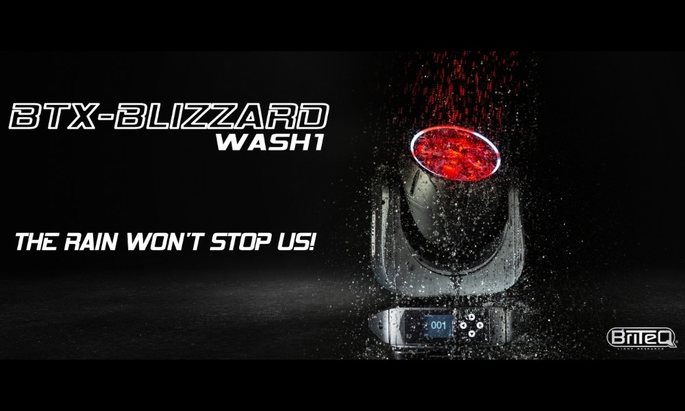 BRITEQ BTI-BLIZZARD WASH1 Moving Head 7x40W RGBL OSRAM-LEDS, IP65 Outdoor