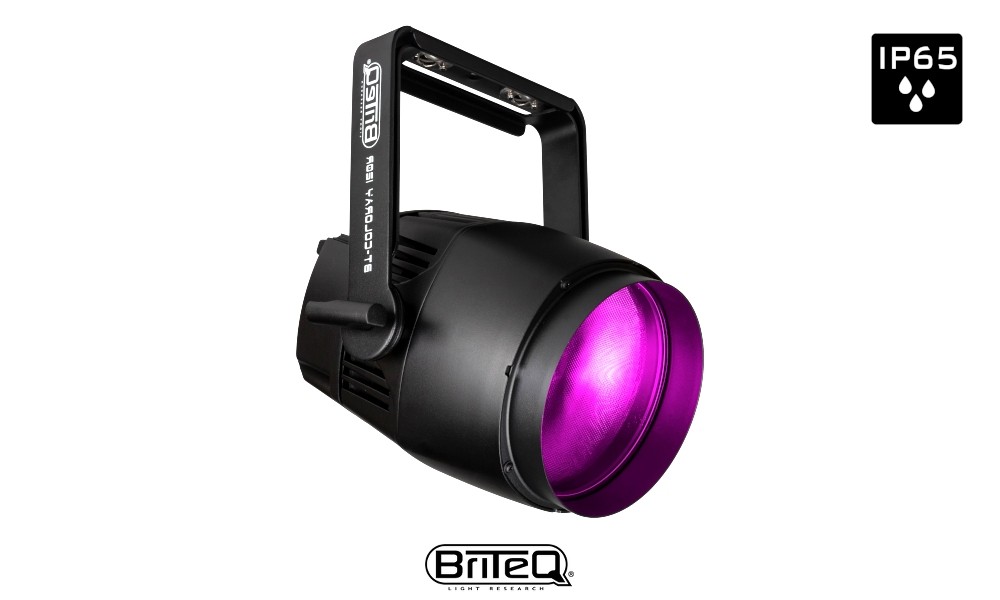 BRITEQ BT-COLORAY 120R LED-Projektor 120W RGBW, Stage Beamer, DMX, 15°, IP65