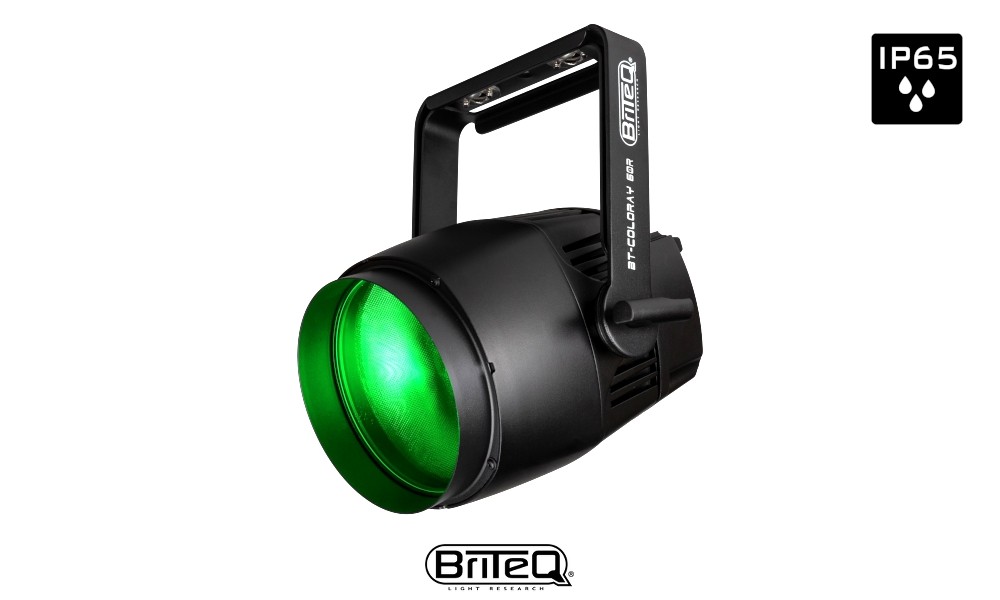 BRITEQ BT-COLORAY 60R LED-Projektor 60W RGBW, Stage Beamer, DMX, 15°, IP65