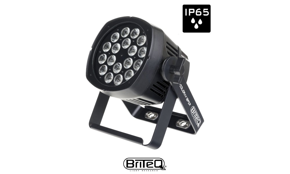 BRITEQ BT-COLORAY 18FCR BLACK Stage Beamer schwarz, 18x8W, IP65