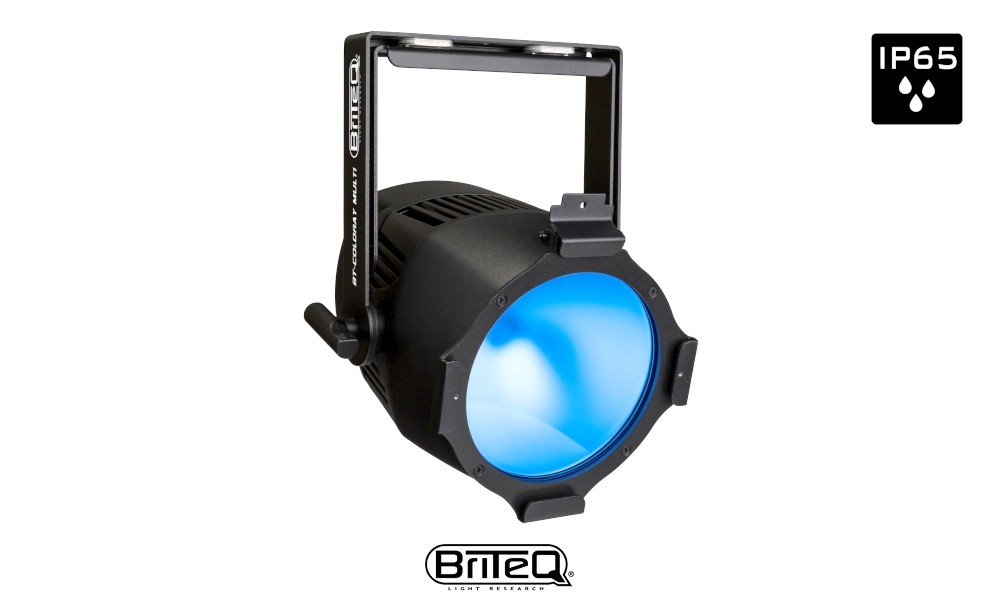 BRITEQ BT-COLORAY MULTI LED-Projektor 120W RGBW, Stage Beamer, DMX, 15°/35°, IP65