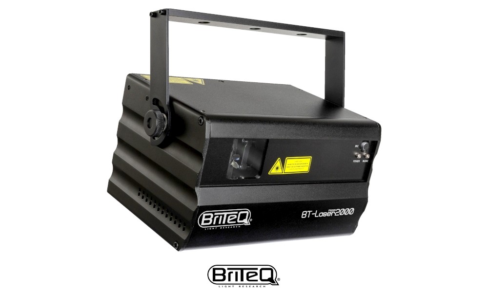 BRITEQ BT-LASER2000 RGB Showlaser, Laser rot/grün/blau