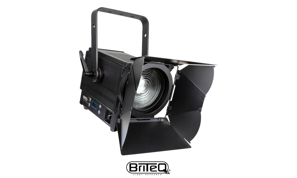 BRITEQ BT-THEATRE 100MZ LED-Projektor 100W, 3000K, Fresnel, DMX, 15-45°, manual zoom
