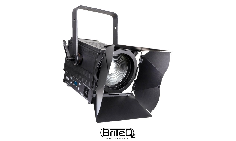 BRITEQ BT-THEATRE 200TW LED-Projektor 200W, 2800K-6000K, Fresnel, 12°-56°, manual zoom