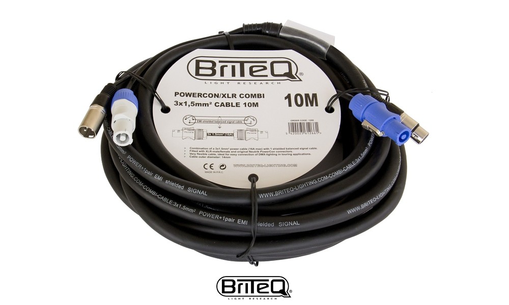 HILEC powerCon/XLR-3P 10m - Code B01266