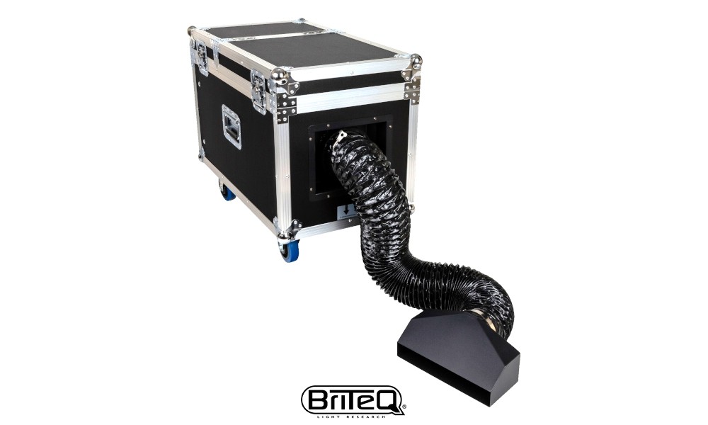 BRITEQ BT-H2FOG II Bodennebel-Maschine im Flightcase