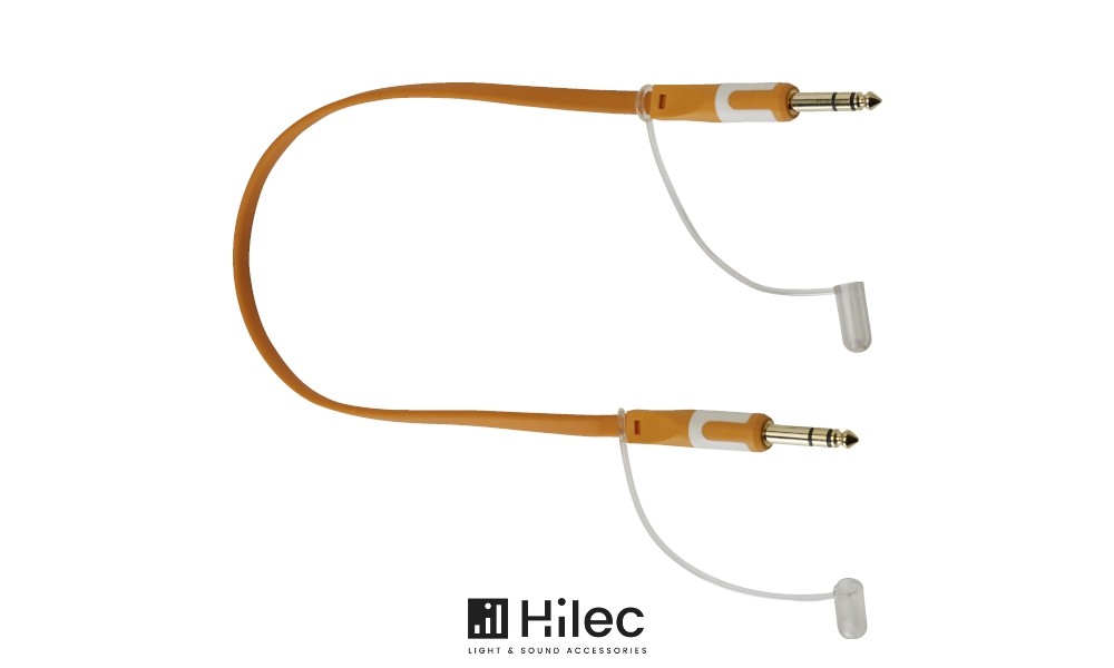 HILEC CFLAT-JSJS Flachband-Audiokabel Stereo Jack - Stereo Jack, gerade, 6.3mm