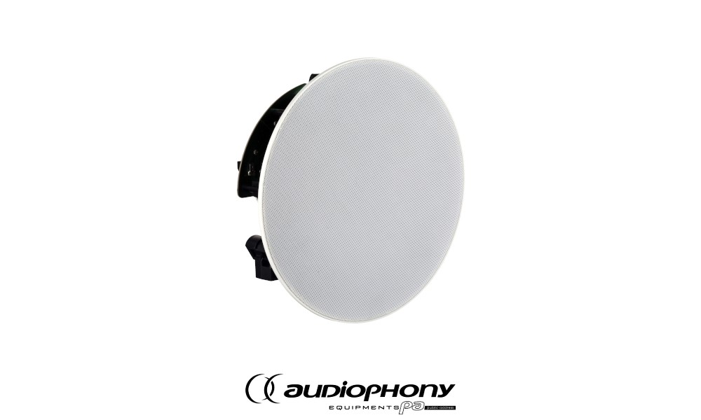 AUDIOPHONY CHP520 Decken-Lautsprecher 2-Weg 20W RMS, 5", 100V, 8Ω, Invisible Edge Design, Ø203mm