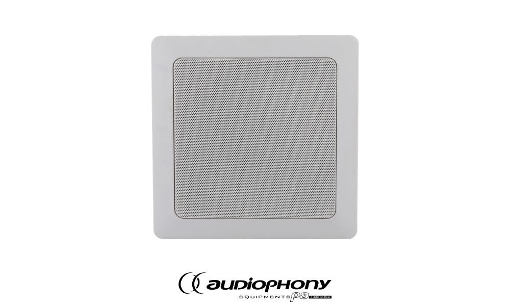 AUDIOPHONY CHP520SQ Decken-Lautsprecher 2-Weg 20W RMS, 5", 100V, 8Ω, 190x190mm