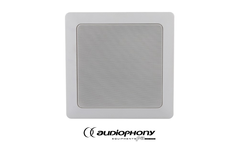 AUDIOPHONY CHP630SQ Decken-Lautsprecher 2-Weg 30W RMS, 6", 100V, 8Ω, 220x220mm