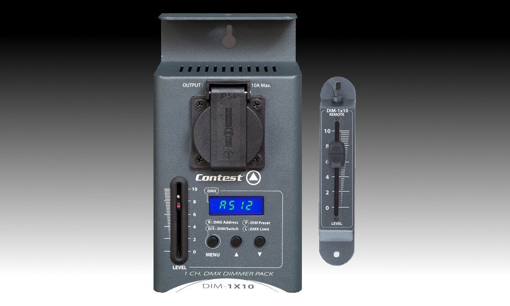 CONTEST DIM-1x10 DMX-Dimmer/Switch-Pack 10A mit T13 CH-Dose