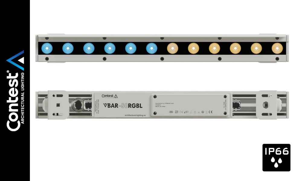 CONTEST VBAR-50RGBL Architektural Linearprojektor IP66, Color RGBL