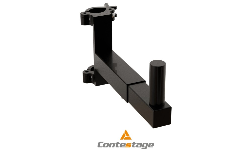 CONTESTAGE SUP-TEL30B Verstellbare Traversenhalterung für Lautsprecher/Projektor schwarz, 26-33cm, SWL 30kg