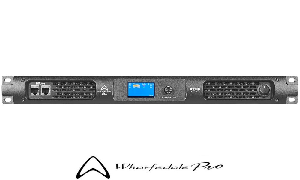 WHARFEDALE PRO DP-2200N MK2 2-Kanal Digitalendstufe DSP, FIR, DANTE®, HI/LO-Z, 2 x 4760W RMS/2Ω