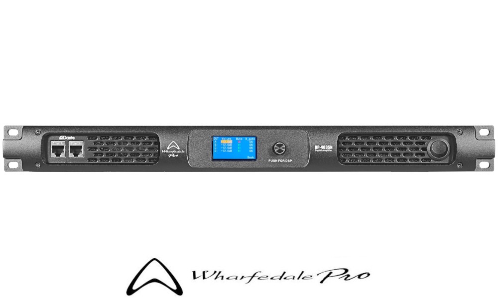 WHARFEDALE PRO DP-4035N MK2 4-Kanal Digitalendstufe DSP, FIR, DANTE®, 4 x 1010W RMS/2Ω