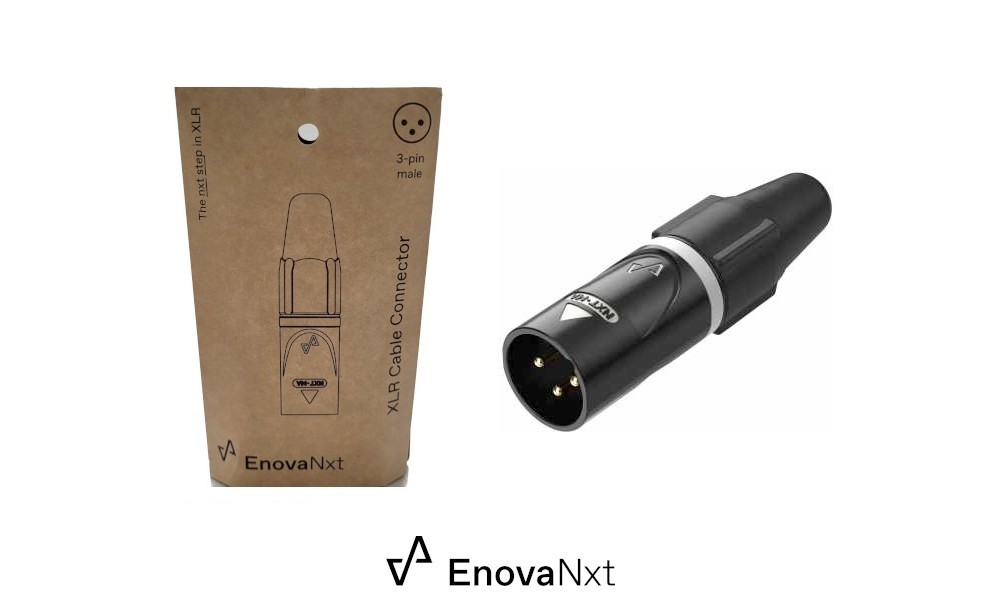 ENOVANxt NXT3MA Kabel-Stecker XLR/M männlich, 3-pol, für Kabel Ø 3-7mm