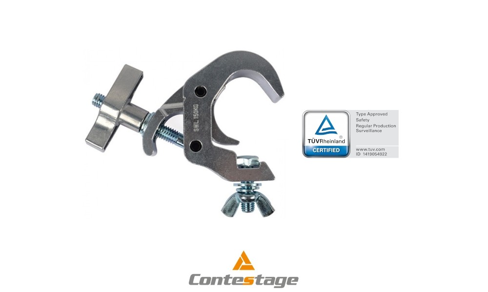CONTESTAGE FAST CLAMP SILVER V2 C-Clamp/Klemme Ø 38-51mm, alu