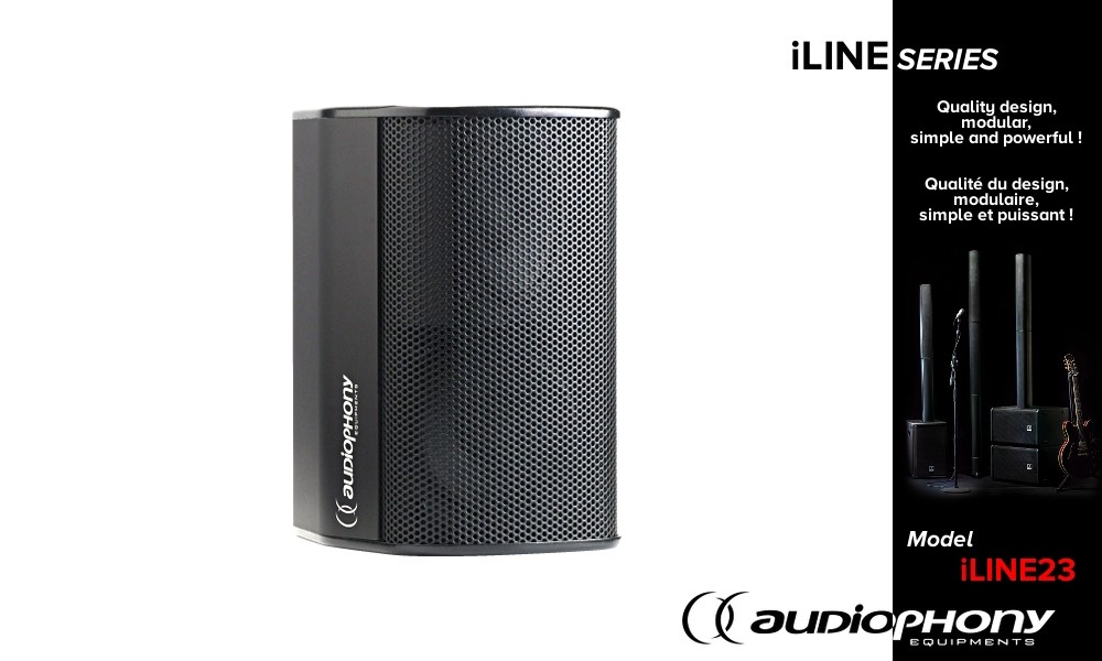 AUDIOPHONY iLINE23b Passiv Lautsprecher schwarz 40W/16Ω
