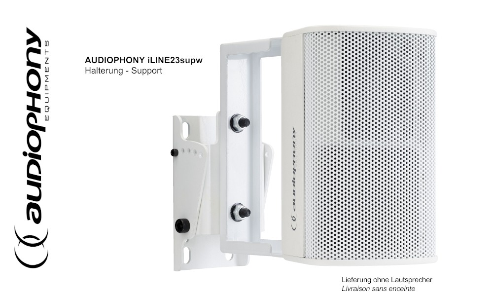 AUDIOPHONY iLINE23supw Halterung horizontal und vertikal schwenkbar, weiss