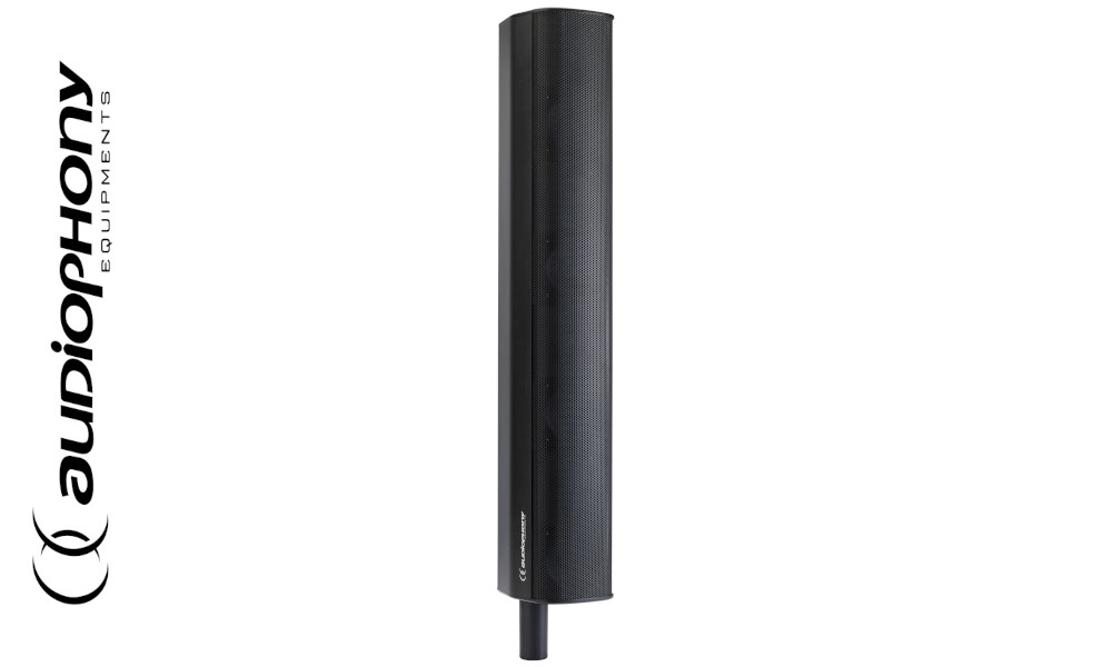 AUDIOPHONY iLINE83Bb Column passiv Fullrange Lautsprecher schwarz 160W RMS, 16Ω