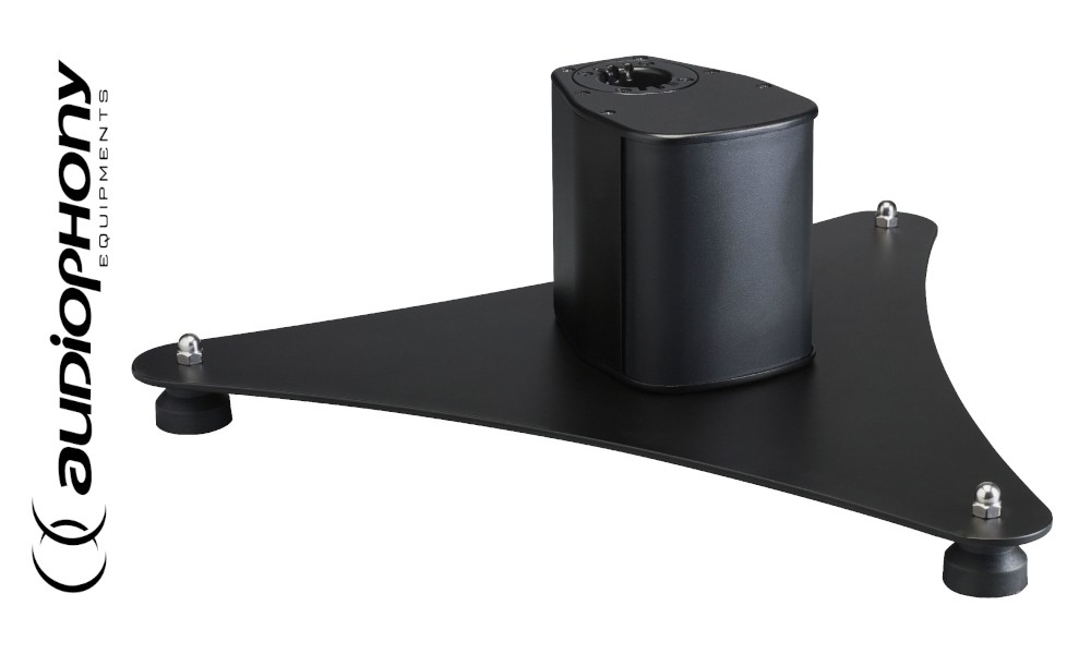 AUDIOPHONY iLINEbaseb Basis/Standsockel schwarz mit Speakon-Anschluss