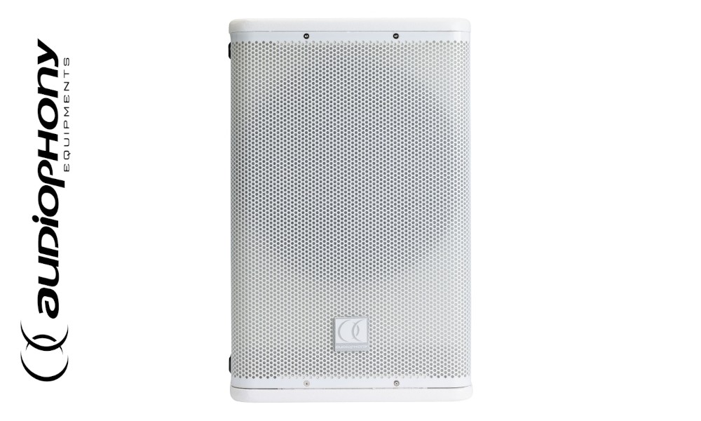 AUDIOPHONY iLINESUB12Aw Aktiv Subbass 700W+700W RMS, 2-Kanal DSP-Prozessor, weiss