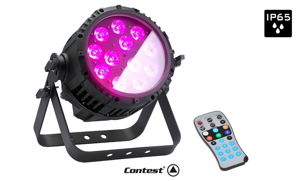 CONTEST IPSPOT12 SIX LED-Scheinwerfer RGBWA+UV 145W, IP65