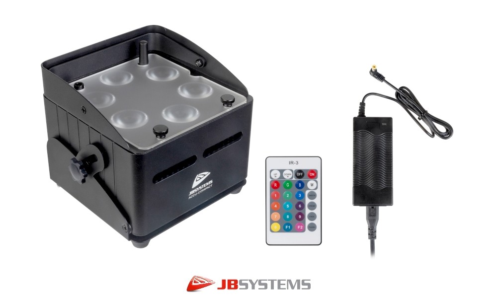 JB SYSTEMS ACCU-COMPACT LED-Projektor 6x10W RGBWA, wireless DMX