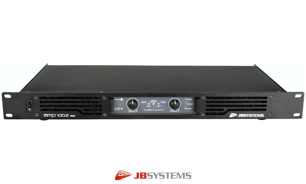 JB SYSTEMS AMP100.2 MKII 2-Kanal Endstufe 2 x 130W RMS