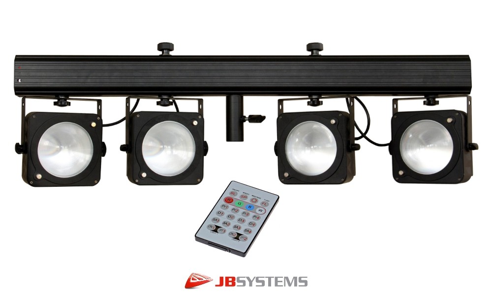 JB SYSTEMS COB-4BAR LED-Bar mit Transportcase 4x36W RGB LED-COB