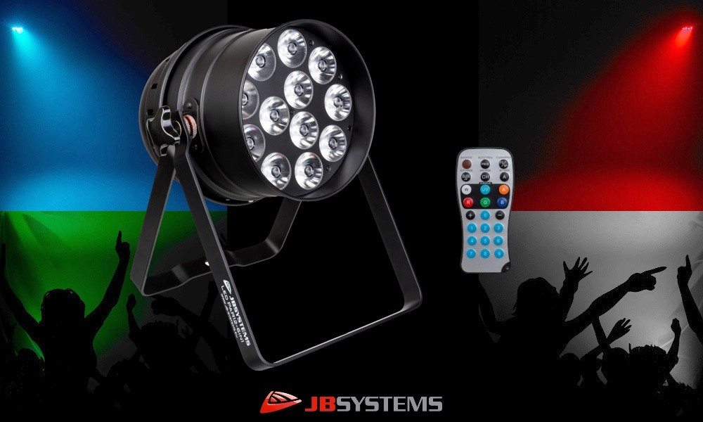 JB SYSTEMS LED PAR12-6in1 LED-Projektor RGBLA+UV 12x20W
