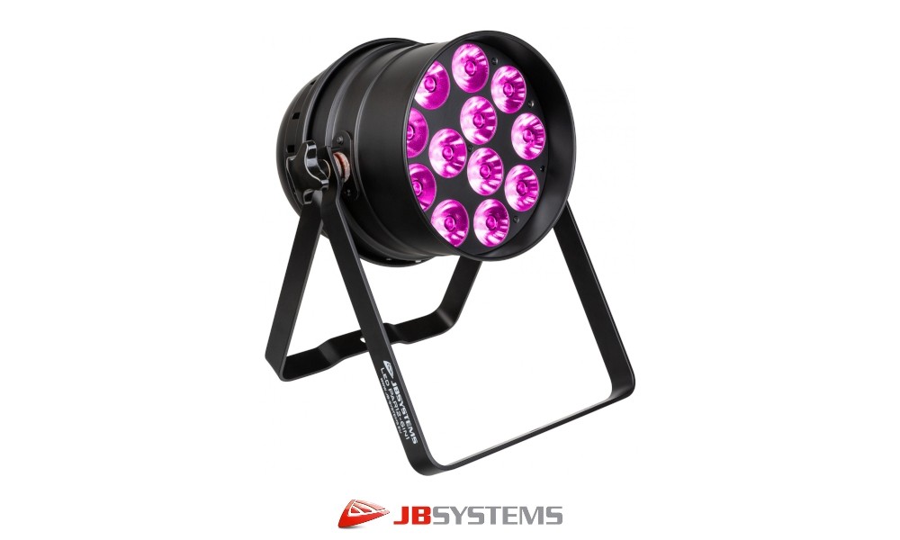 JB SYSTEMS LED PAR12-6IN1 LED-Projektor 12x20W RGBLA+UV, DMX, 17°