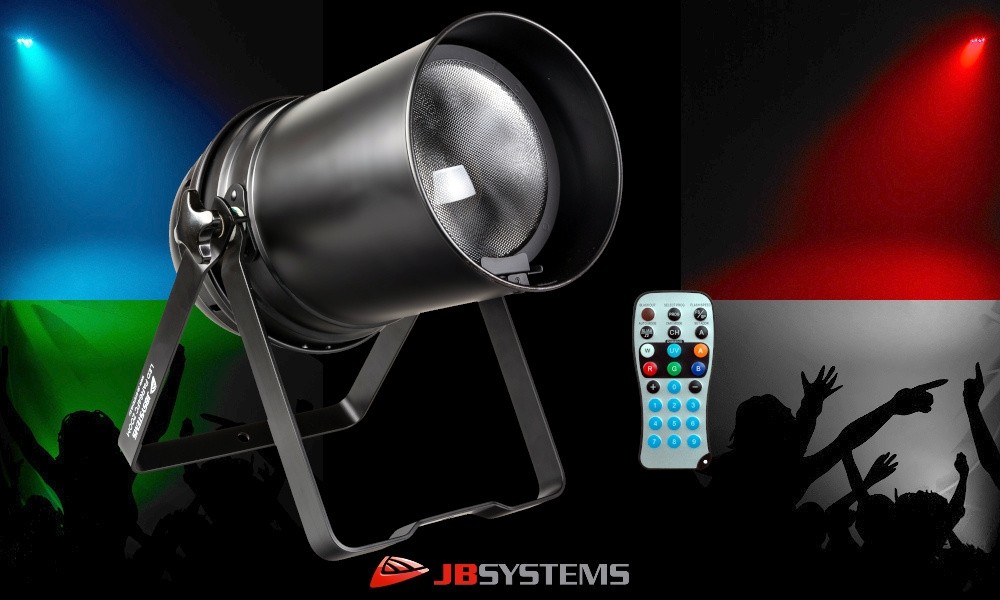 JB SYSTEMS LED PAR64FC ZOOM 150W COB-LED Projektor RGBL, Zoom 9-30°