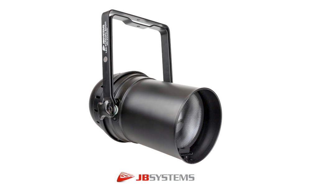 JB SYSTEMS LED PAR64FC ZOOM LED-Projektor 150W RGBL, DMX, 9°-30°, manual zoom