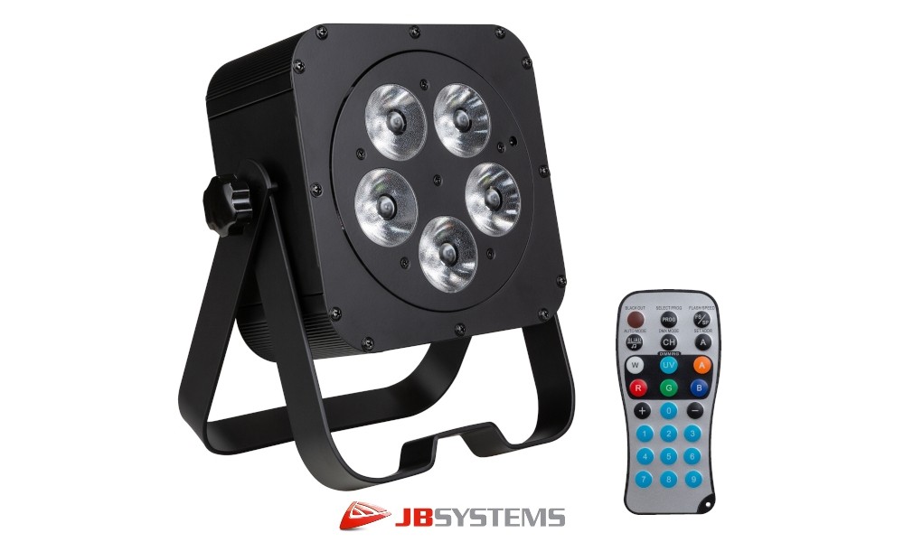 JB SYSTEMS LED-PLANO5 6in1 LED-Projektor 5 x 20W RGBLA+UV