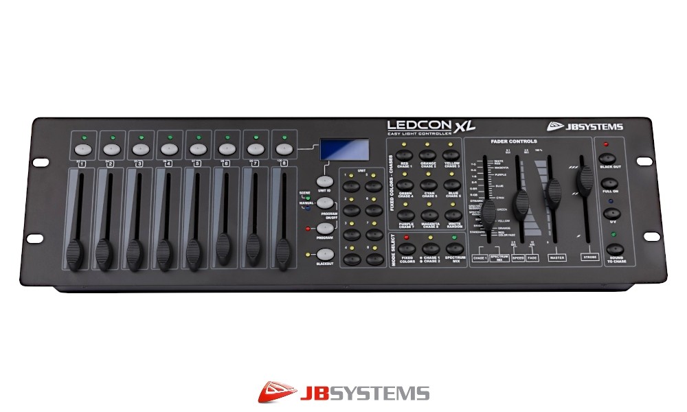 JB SYSTEMS LEDCON-XL DMX-Controller, Farben/Chases/Dimmer
