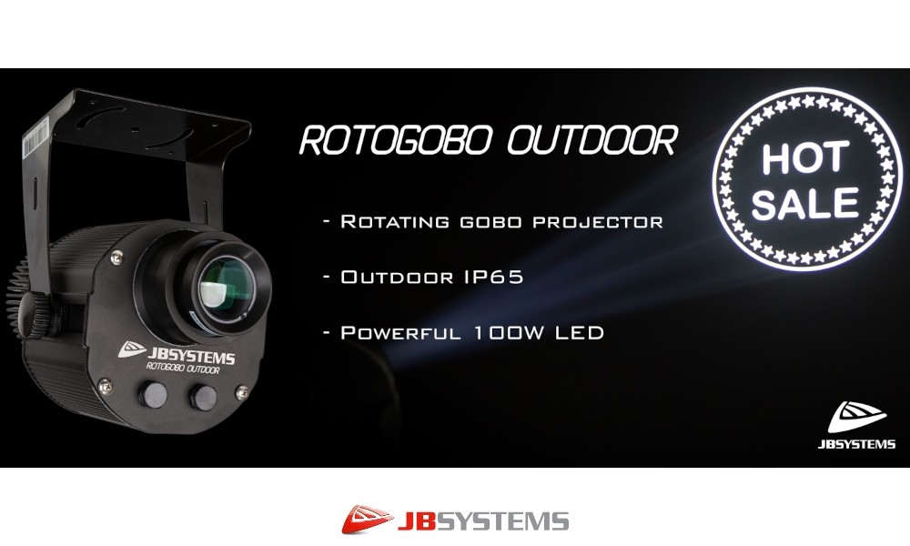 JB SYSTEMS ROTOGOBO OUTDOOR Goboprojektor 100W, IP65 Outdoor
