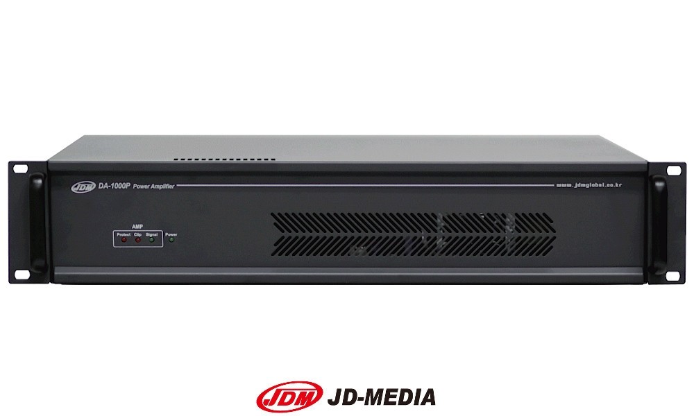 JD-MEDIA DA-1000P 1-Kanal Digital-Endstufe 1000W RMS, Hi-Z/100V, 19"/2U